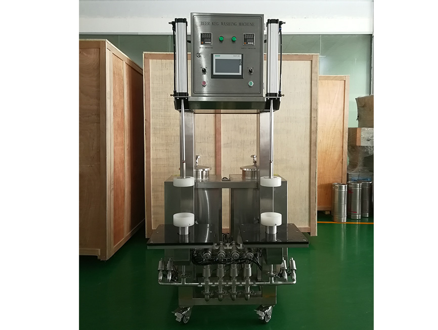 Double Stations Beer Keg Washing Machine