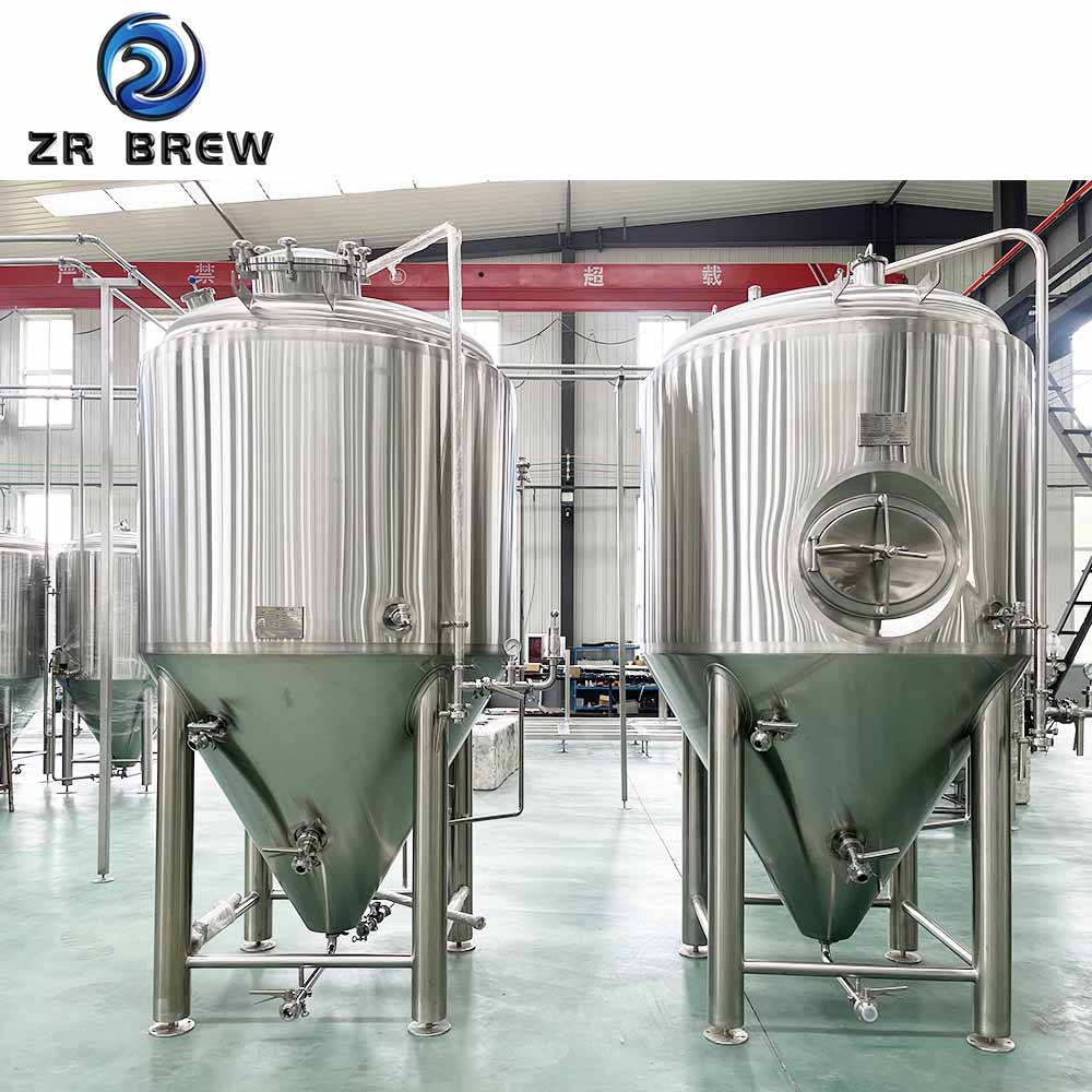 Tanque de fermentación de 1500 l boca de inspección superior y boca de inspección lateral