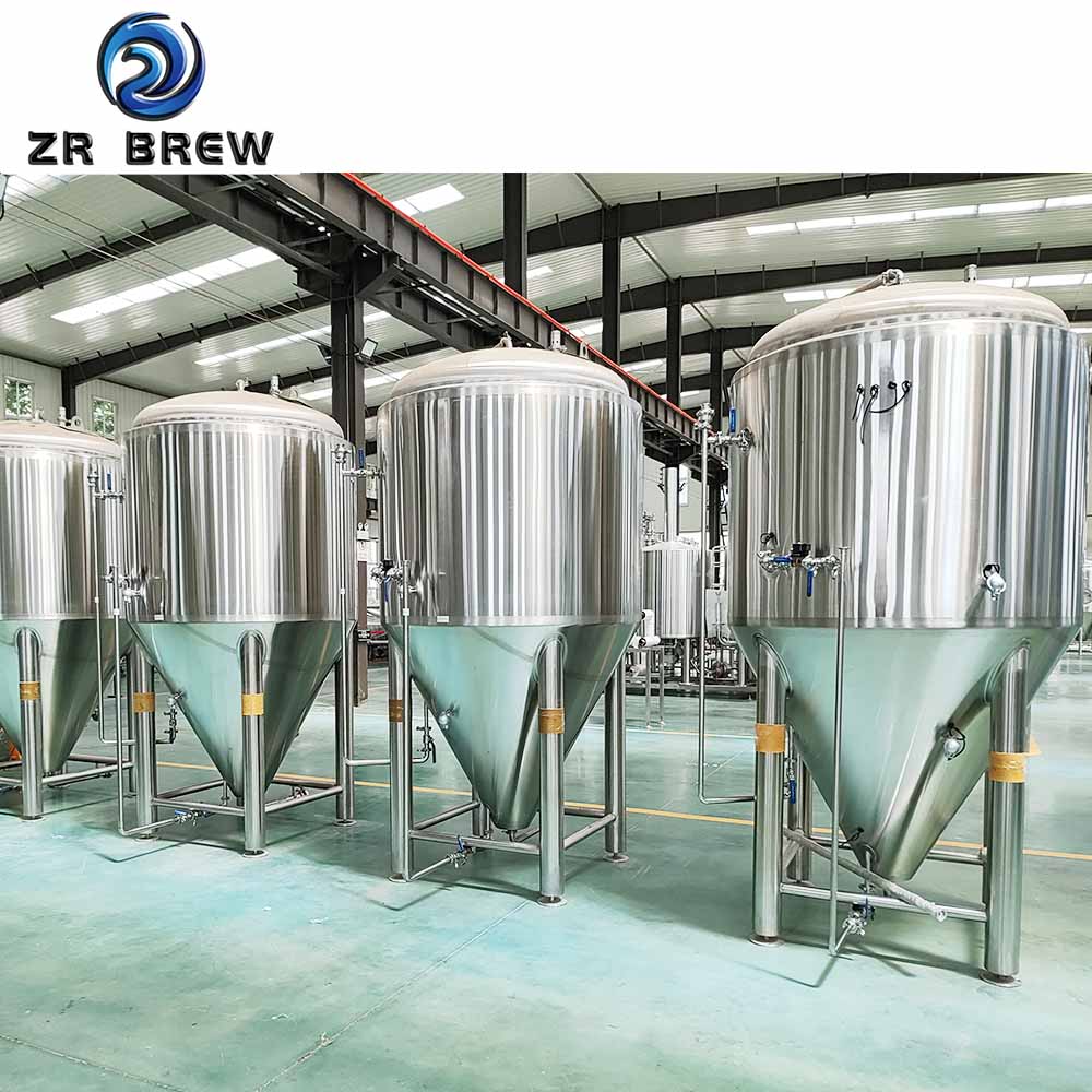 Tanque de fermentación de 1500 l boca de inspección superior y boca de inspección lateral