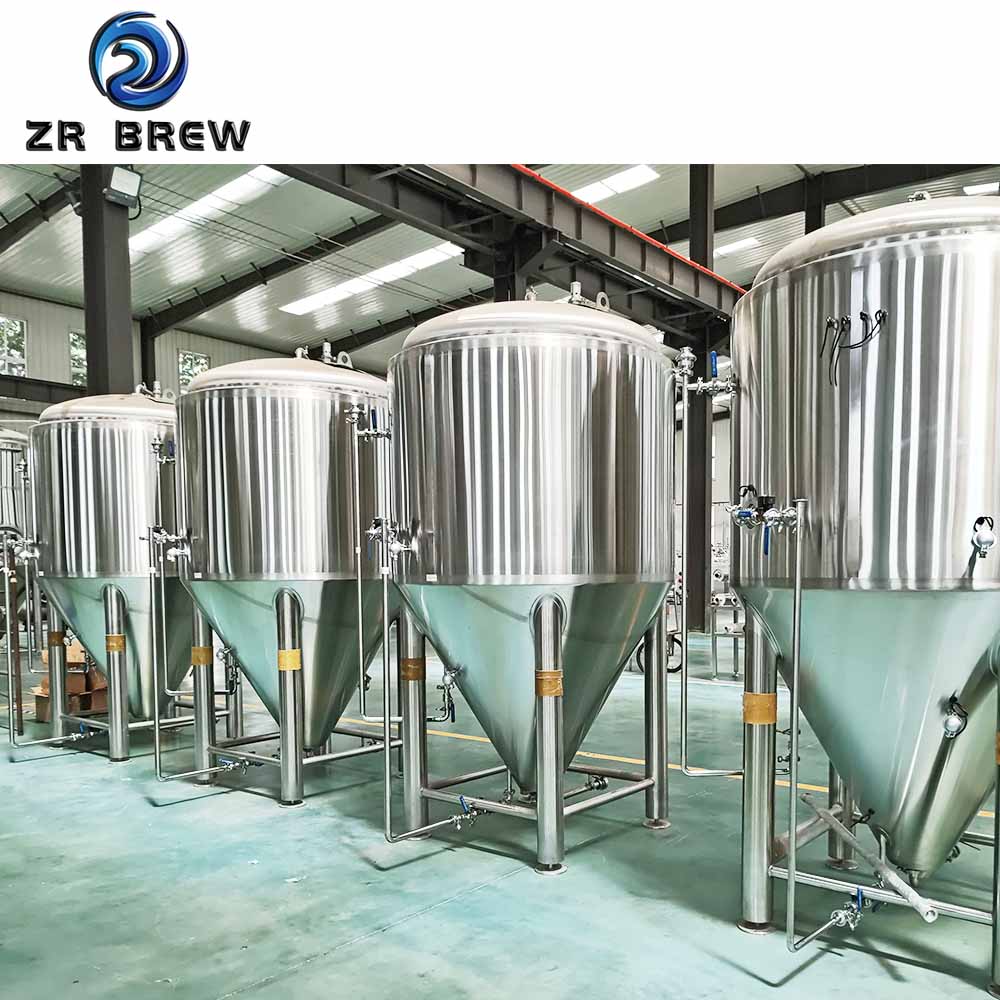 Tanque de fermentación de 1500 l boca de inspección superior y boca de inspección lateral