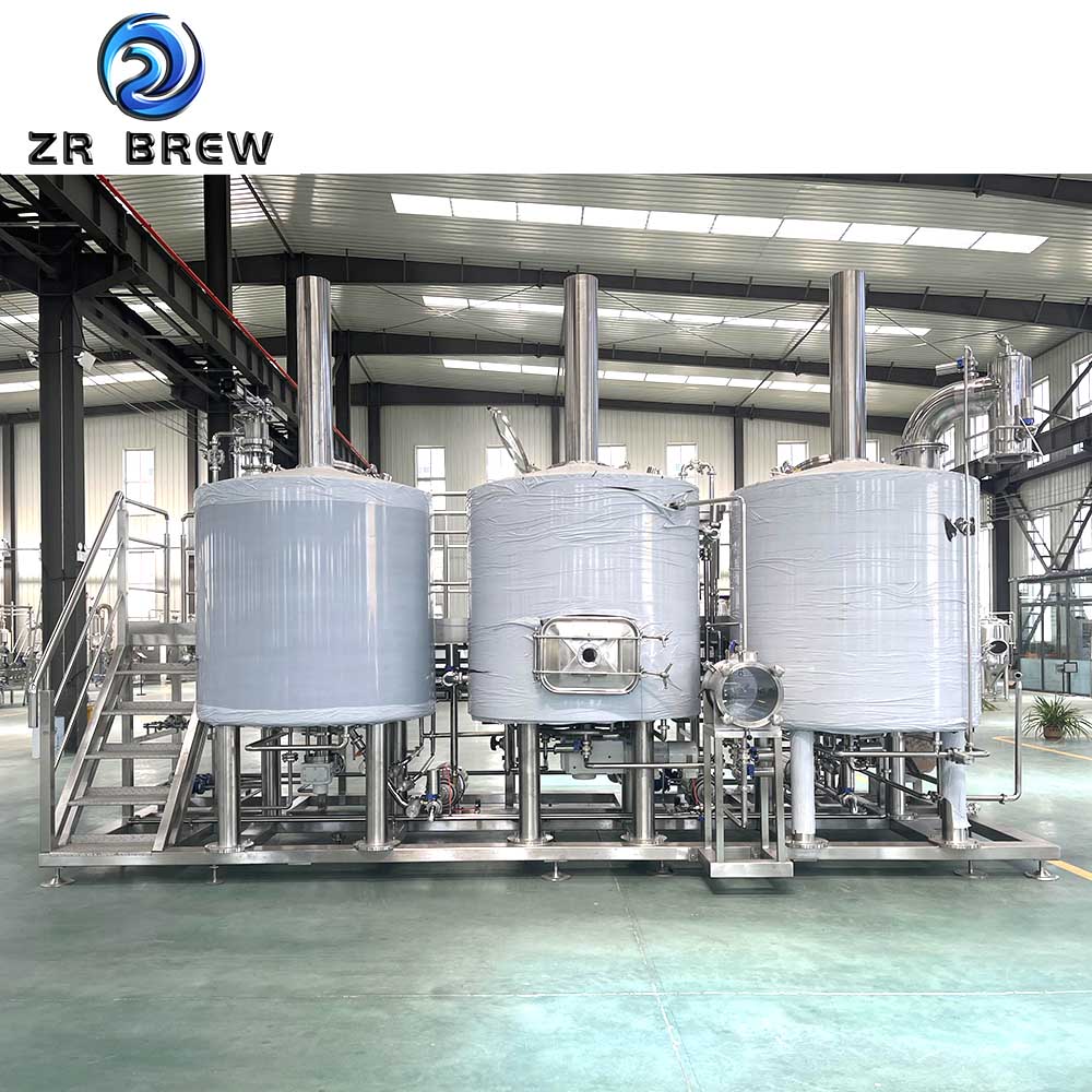 Sacarificación en tres vasos de 1000l Sacarificación en tres vasos de 1000l