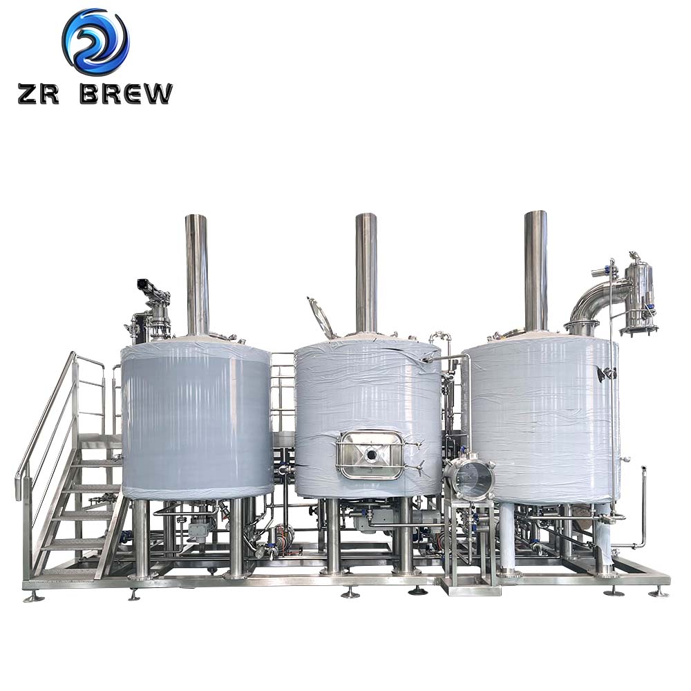 Sacarificación en tres vasos de 1000l Sacarificación en tres vasos de 1000l