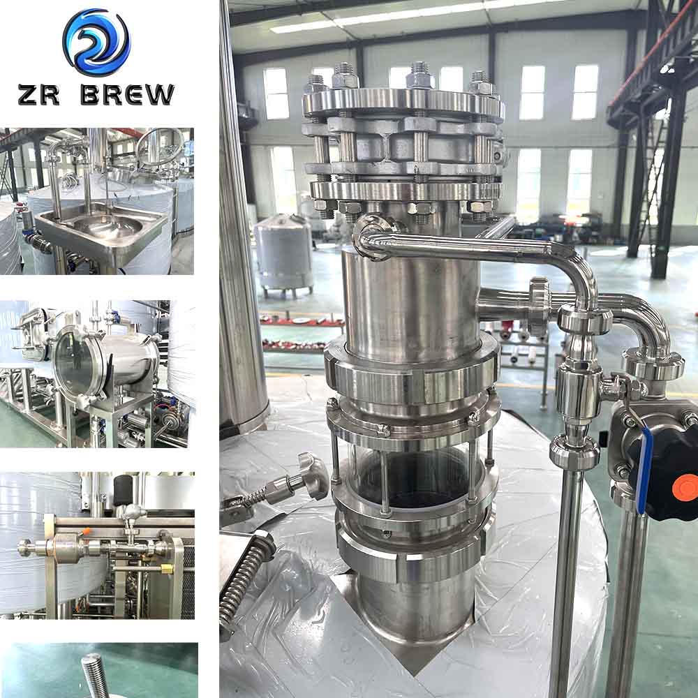 Sacarificación en tres vasos de 1000l Sacarificación en tres vasos de 1000l