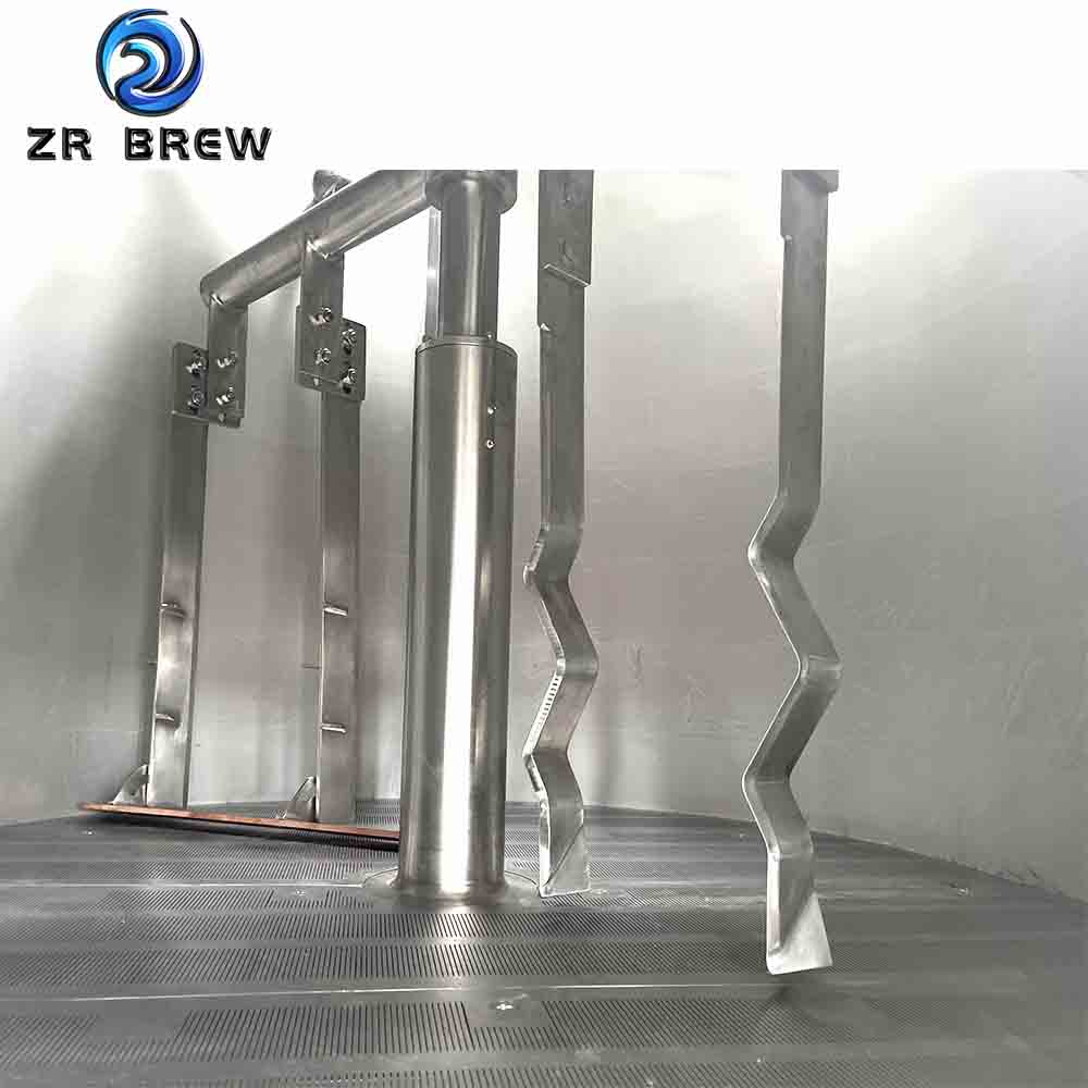 Sacarificación en tres vasos de 1000l