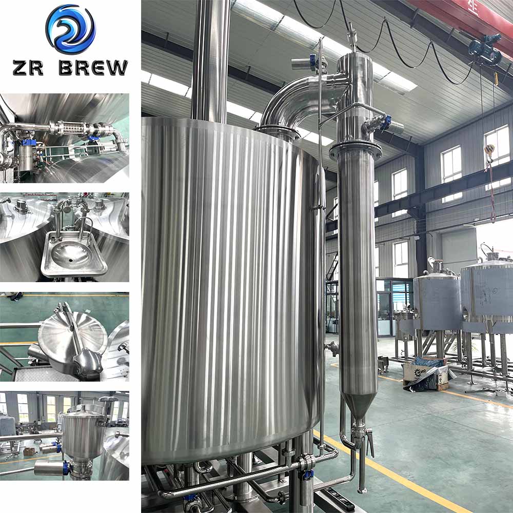 Sacarificación en tres vasos de 1000l